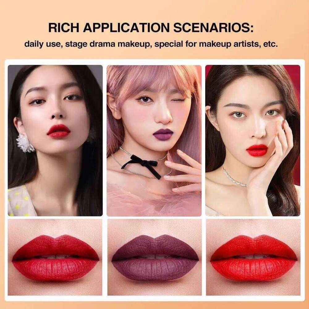 IMAGIC Matte Lipstick Mousse Waterproof Long Lasting Liptint Palette 8 Colors
