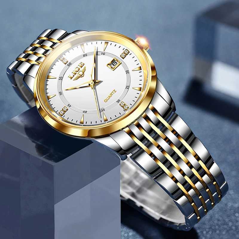LIGE New Waterproof Watches Wen Fashion Wens Bracelet Watch Top Brand Luxury Date Quartz Watch for Wen Womens Watch X250726