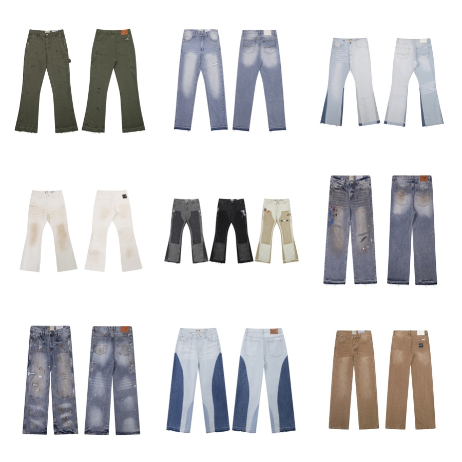 designer mens Jeans Loose Jean Hombre trousers men and women fashion brand luxury pants denim pant Trend Brand Motorcycle men's Pants 050