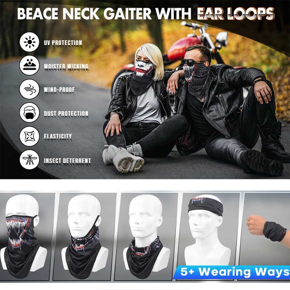 Silk Balaclava Headband Neck Gaiter Half Mask Ear Hanging Breathable Windproof Bicycle Face Shield Motorcycle Face Cover Men Z250725