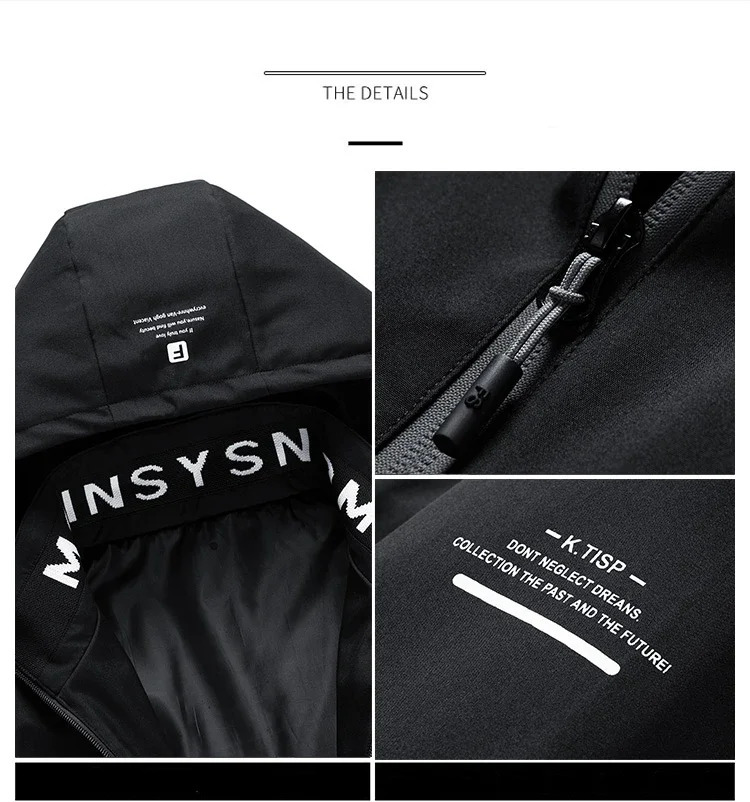 Hooded Jacket for Men 2024 Bomber Mens Windbreakers Zipper Coats Spring Autumn Casual Cargo Fashion Outerwear 250717