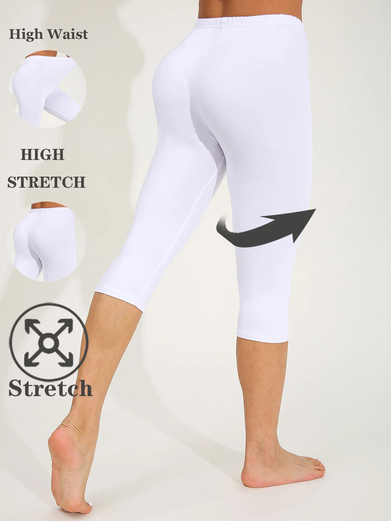 CUHAKCI Spring Summer Fashion Sharpened Womens Leggings Sexy Simple Pure Color Seven Pants Stretch Fitness Athletic Yoga 250725