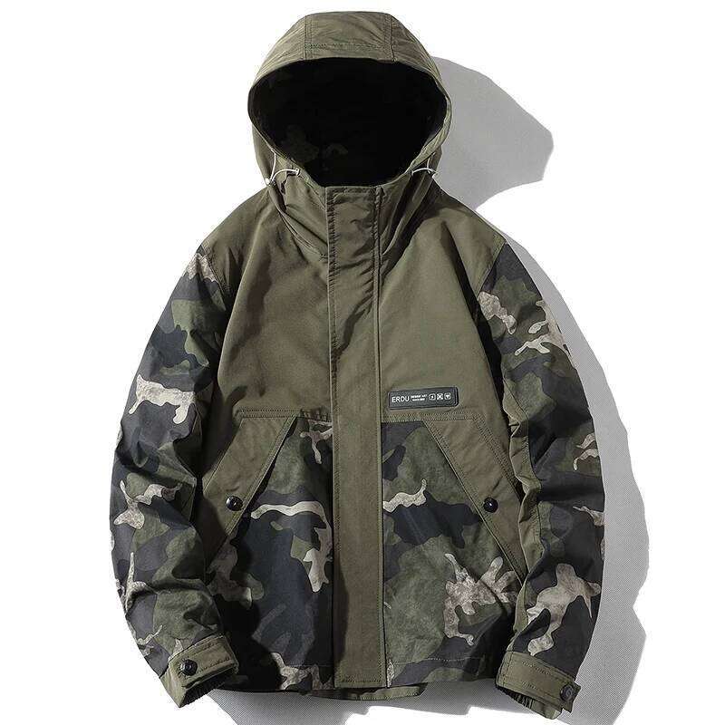 Military Bomber Men Fashion Casual Camping Jacket Coat Windproof Hooded Windbreaker Coats Male Oversize Outerwear 4XL
