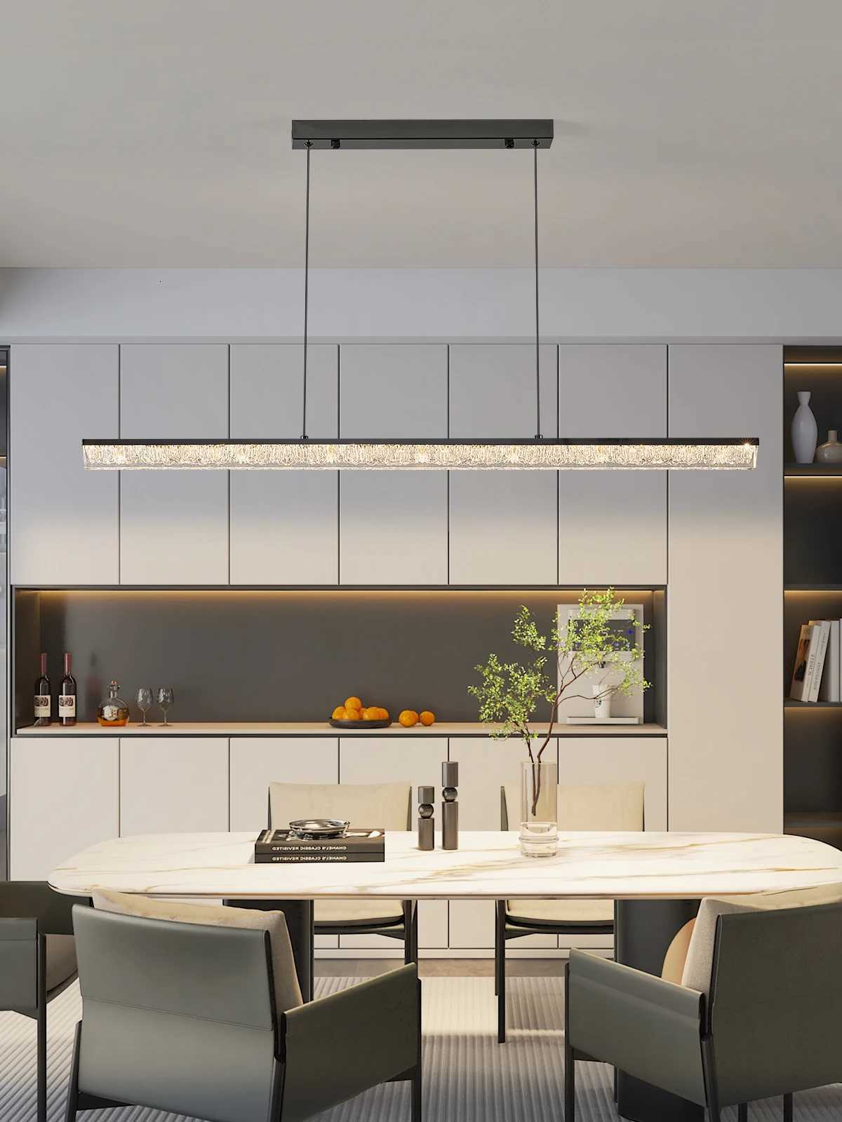 Modern Simple Pendant Lights Dining Room Lights For Kitchen Long Chandelier Living Room Pendant Lamp Home Decoration LightingXJ250725