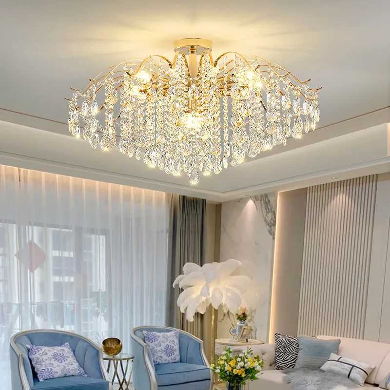 Modern Luxury Crystal Ceiling Chandelier For Living Room Dining Room Bedroom Ceiling Lamp LED Lights Home Appliance AC85-260V XJ250725