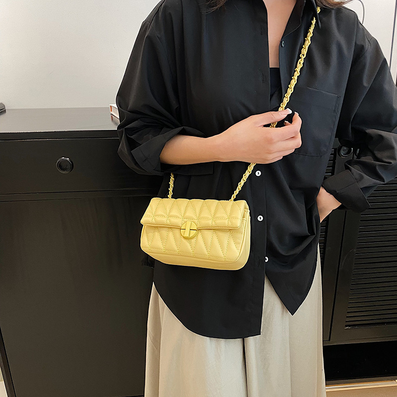 Luxury Brand Designer Bag High-Quality Quilted Chain Bag For Women, Spring/Summer Luxury bag New Fashion Trendy Small Square Bag, Versatile Candy Colo