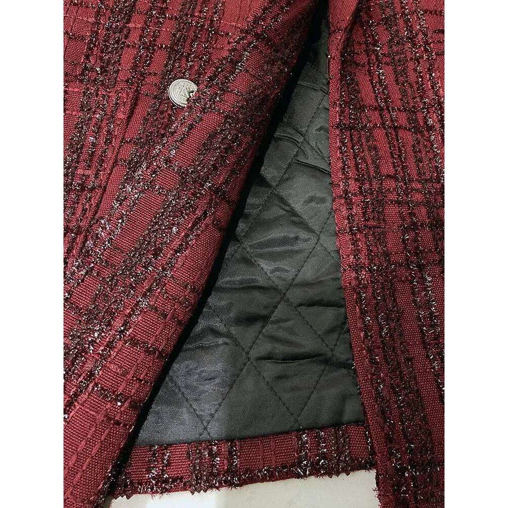 Fashion High-End Sequined Suit Jacket Fall Winter Trendy Male Handsome Fried Street Loose Long Sleeve Men's Blazers