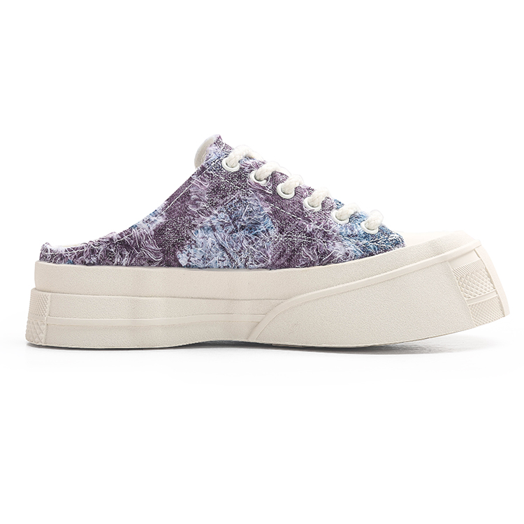 Jifffly half slipper women, low-cut, soft sole, height-increasing canvas shoes for summer 2024