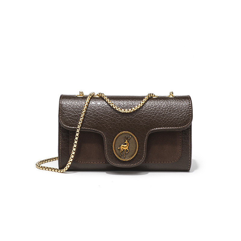 Cross Body Small Quilted Shoulder Bag for Women Chain Square Fashion Casual Simple Metal Top Handle Flap Evening Purse with Gold Chain Strap