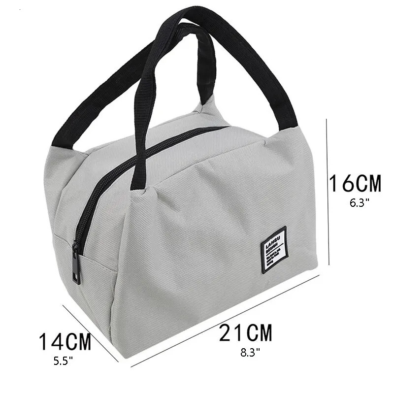 Portable Lunch Bag Tote Insulated Box Canvas Thermal Cold Warm Food Container School Picnic Men Women Bento Storage Pouch 250723