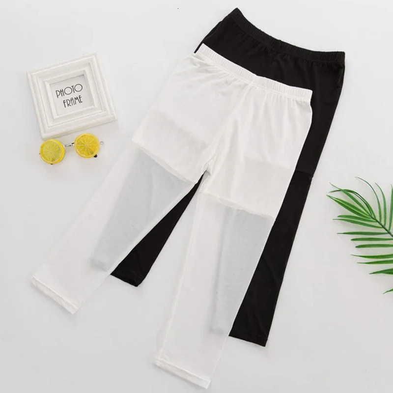 1Pc Women Summer Mesh Stretch Leggings Sports Fitness Skinny Pants Crop 34 Length s Cropped Modal Pant 250725