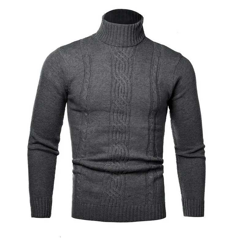 Winter Mens Warm Sweater Long Sleeve Turtleneck Sweater Retro Knitted Sweater Pullover Sweater Z250725
