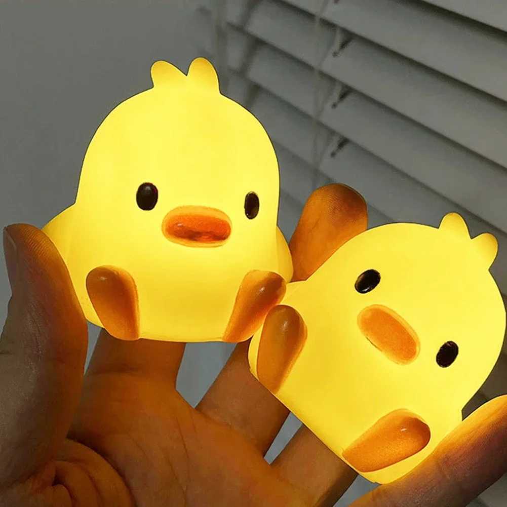 Animal Cartoon Duck Chicken LED for Soft Light Night Baby Children Kid Bedroom Decorative Lighting Home Decoration Moon Lamp XJ250725