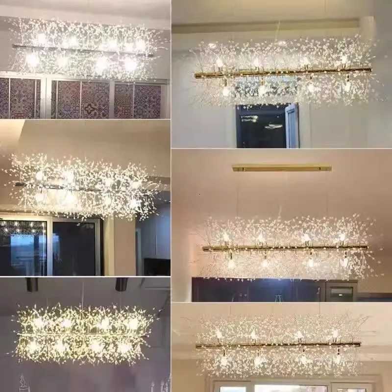 igh Luxury Restaurant Crystal Chandelier Modern Living Room Lamp Kitchen Table Luxury Lamp Creative Crystal LED ChandelierXJ250725