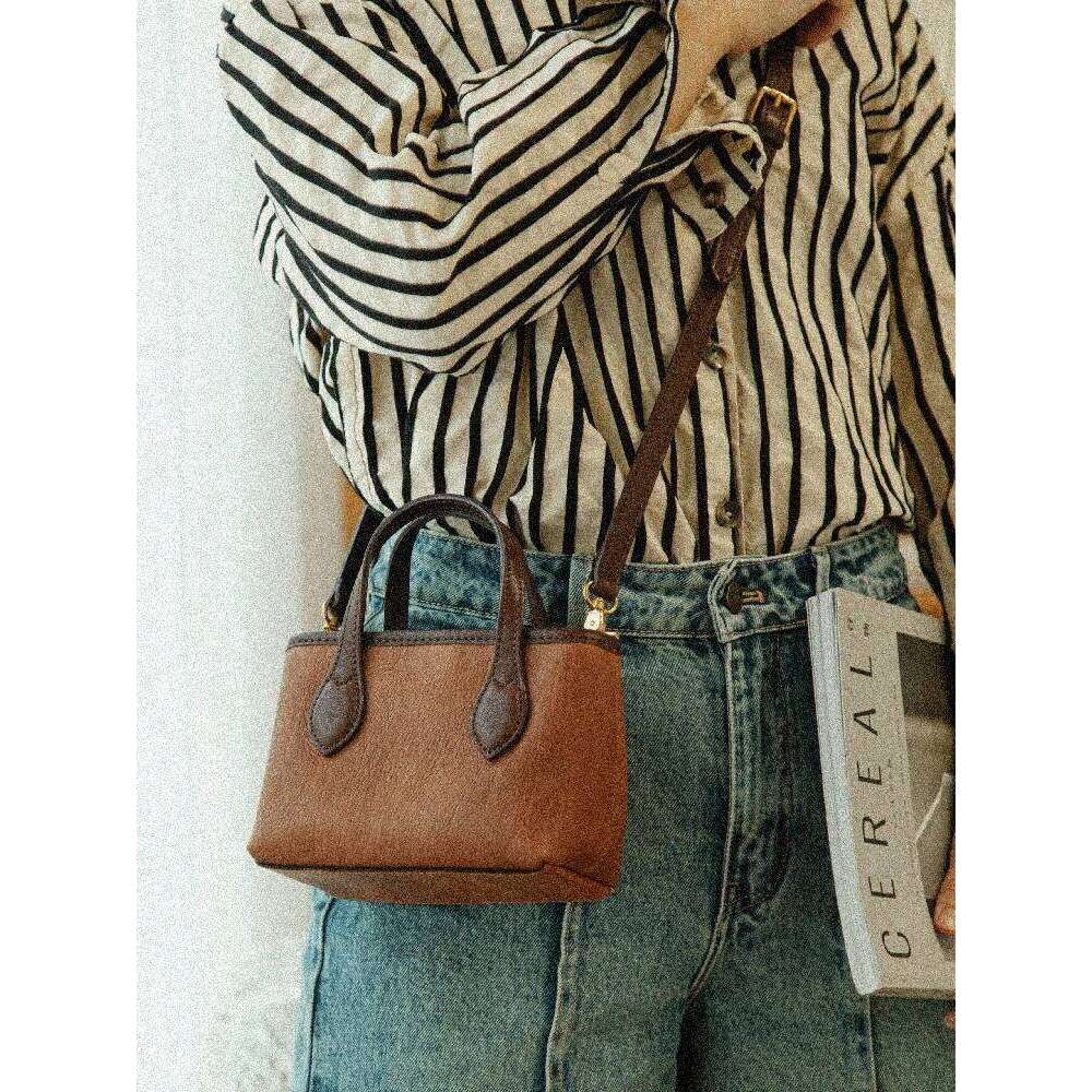 Simple Organizer Designer Handmade Genuine Women's Cute Small Handbag Outdoor Daily Party Cow Leather Crossbody Bag