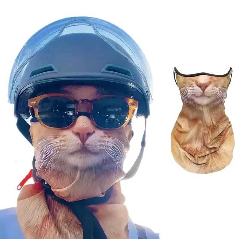 3D Cat Animal Ski Balaclava Neck Full Ski Mask with EarsSuitable for Music FestivalsRavesSkiHalloween or Party Outdoor Z250725