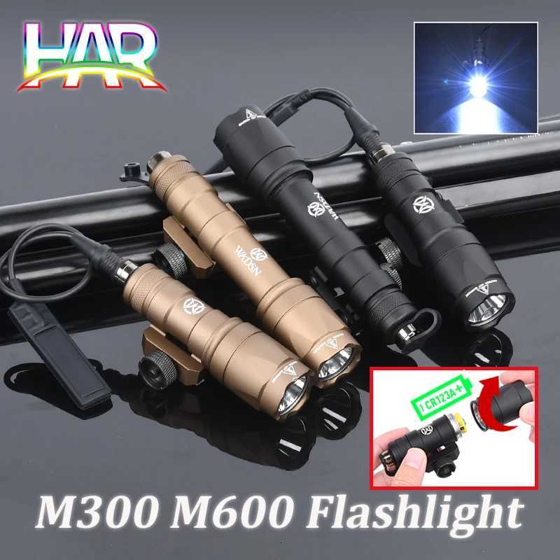WADSN Tactical SF Surefire M300A M600C M300B M300C M600U Airsoft Powerful Flashlight Weapon Scout Lamp Hunting Rifle Light Torch W250722