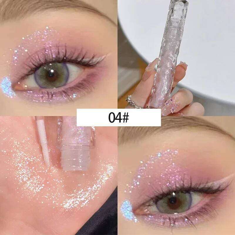 Liquid Glitter Eye Shadow Broken Dia Sequins Eyeliner Pearlescent Fine Flash Lying Silkworm Brightening Highlight Eyeshadow