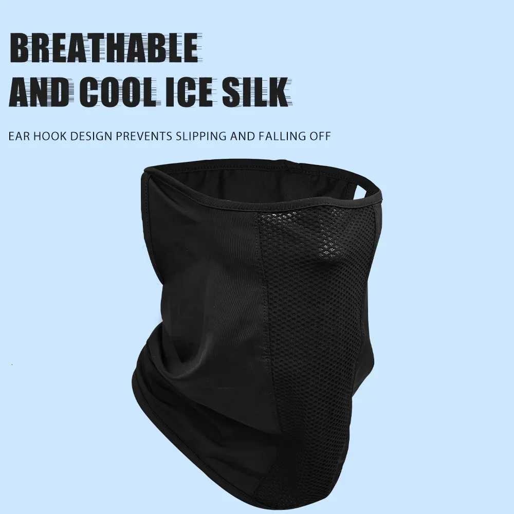 PHMAX High Elasticity Cycling Silk Mask Breathable Sweat-absorbent Ear-mounted Mask Cycling UV Protection Scarf Z250725