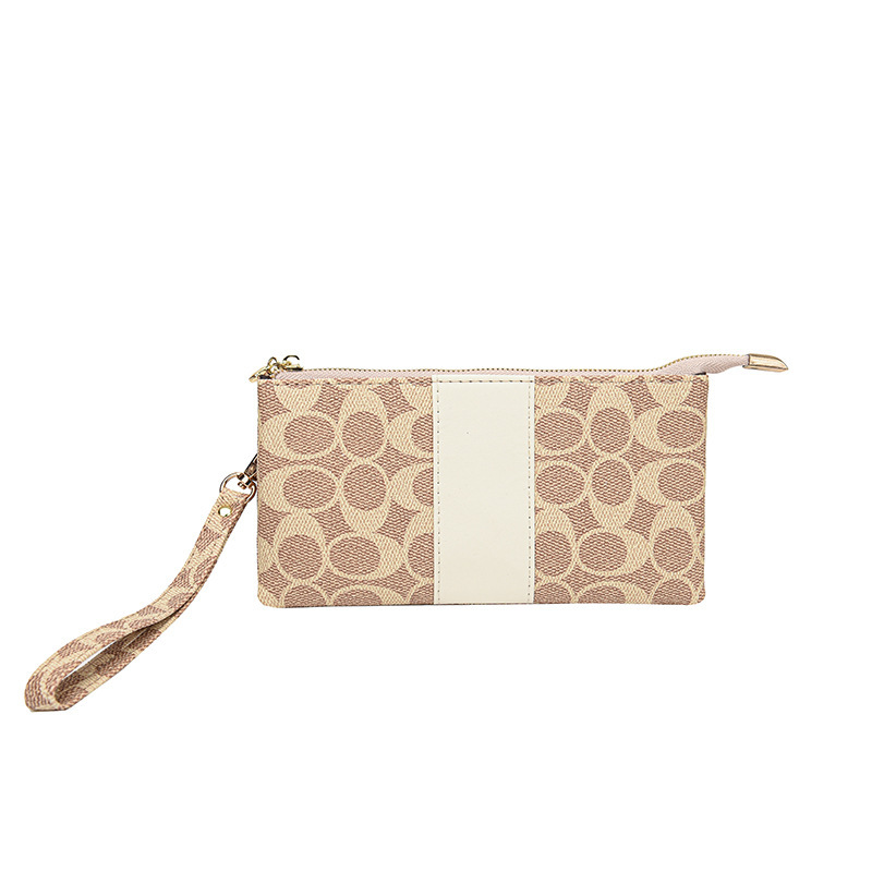 Soft Leather Printed Handbag 2025 Designer's New Women's Fashion Lightweight Mini Wallet Versatile and Portable free shipping black pink whi