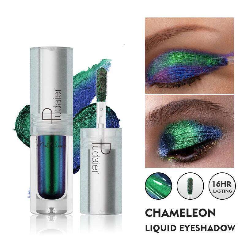 ltichrome Duochrome Liquid Eyeshadows 19 Colors Shiny Longlasting Chameleon Pigments Aurora Eye Shadow Make Up Women Cosmetics