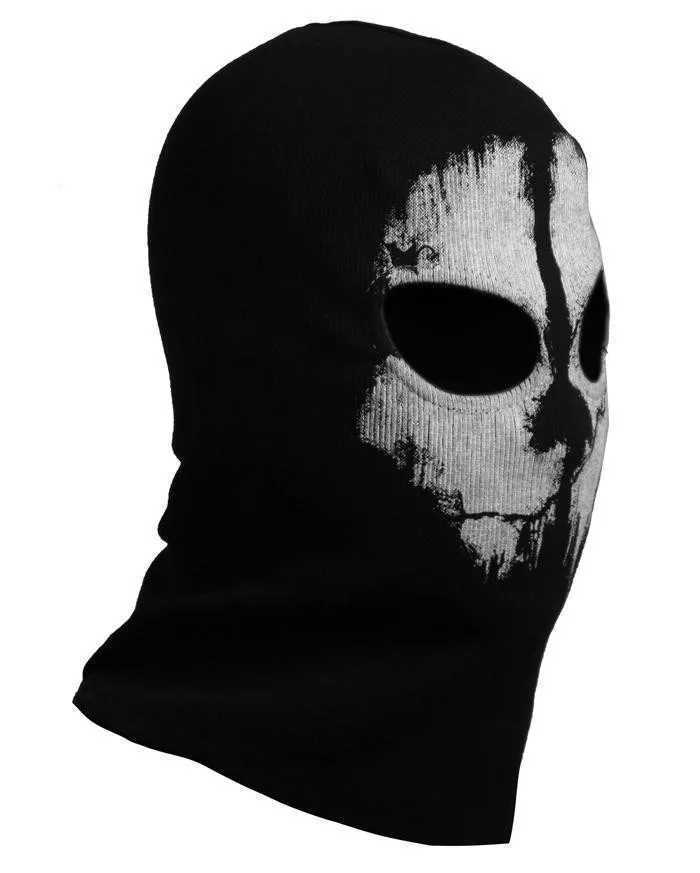 Black Cotton Balaclava Skeleton Mask Skull Ski Headwear Scarf Hood Motorcycle Helmet for Outdoor Motorcycle Hiking Z250725