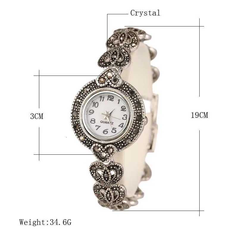New Fashion Designer Promotion Tibetan Silver + Bangles + 26% Crystal Bracelet Wristwatch for Women Watches X250726
