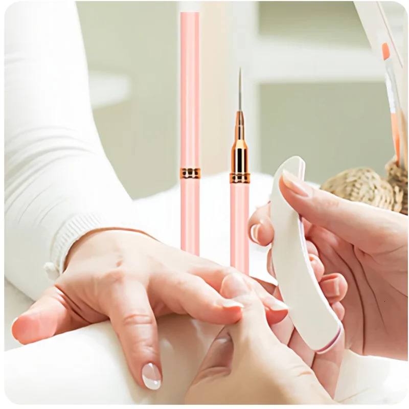 5 Pcs Nail Art Liner Brushes Set Elongated Lines Striping Drawing UV Gel Painting Nail n Pen Professional Manicure Tool 250716