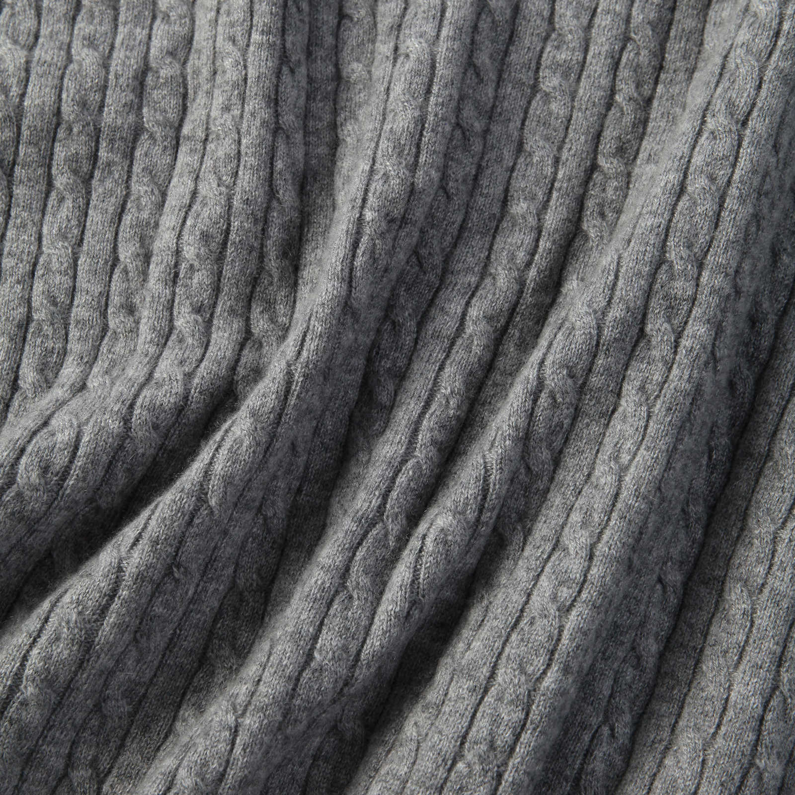 100% Cashmere Crew Neck Sweater Pit Stripe Texture Autumn and Winter Warm Knit Sweater