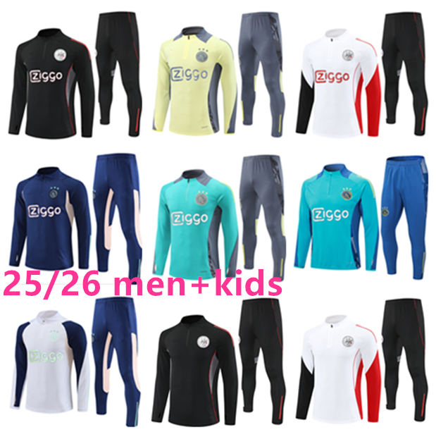 AFC 2025 kit Amsterdam tracksuit Soccer Jersey 25 26 ajaax training suit Kits maillot Ajaox football shirts 2025 2026 men Kids aajax jacket