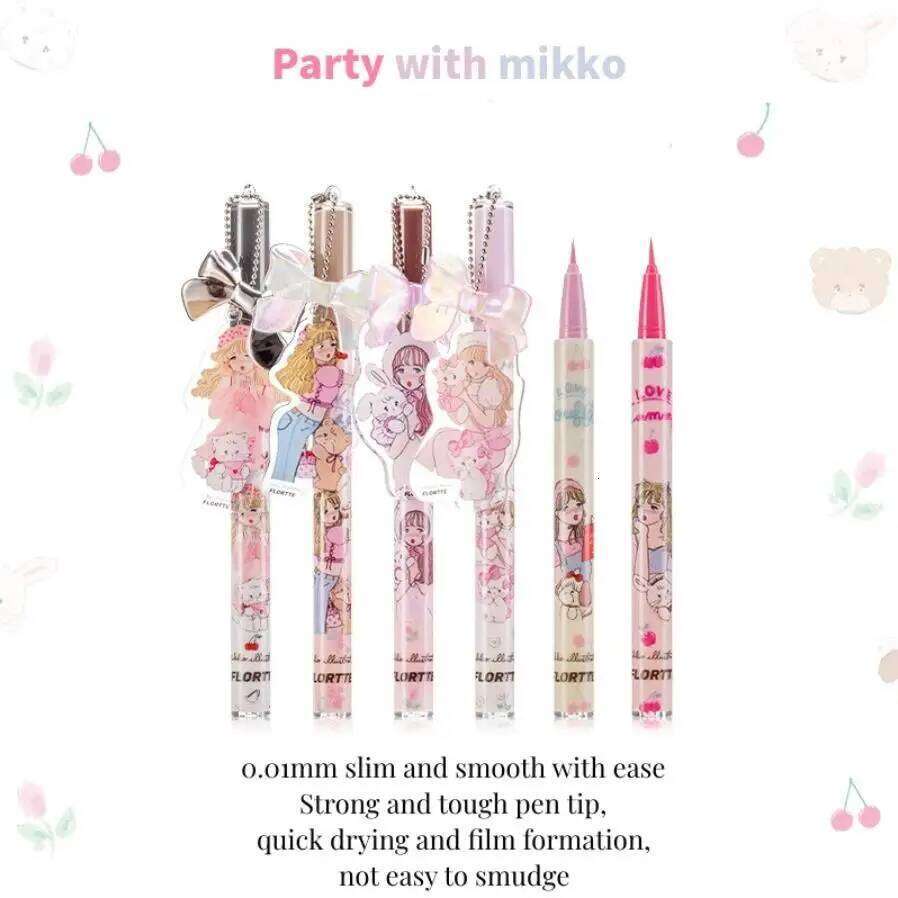 FLORTTE Colourful Eyeliner Pencil Aegyosal 10 Colors Long-lasting Waterproof And Sdge-Free Makeup