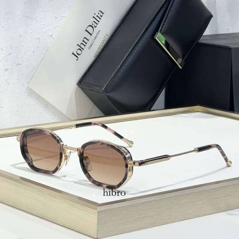 John Dalia MATT Metal Frame Sunglasses Top Quality Designer Sunglasses Uv400 Fashion Glasses For Men Women Beach Sunglasses With Original Box E08
