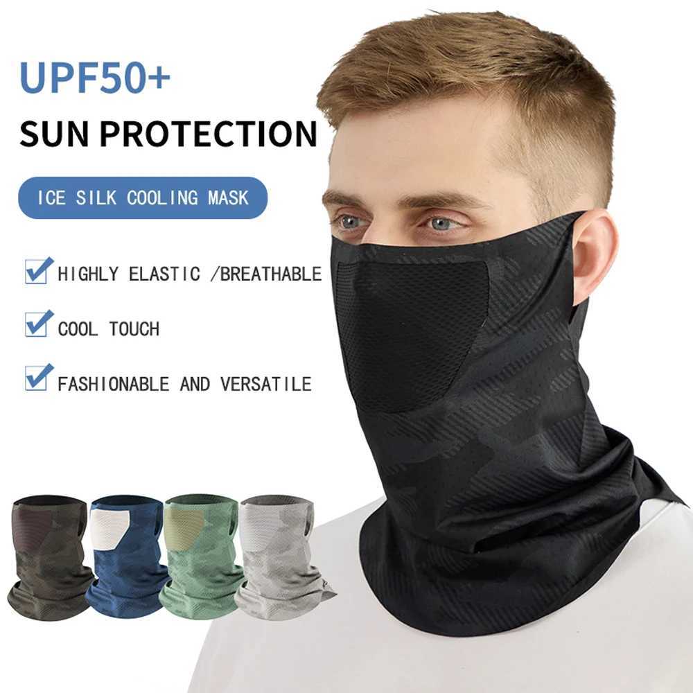 Sunscreen Face Mask Breathable Mesh Neck Gaiter Mask Scarf Silk Outdoor Mask Driving Cycling Elastic Hanging Ear Mask Z250725