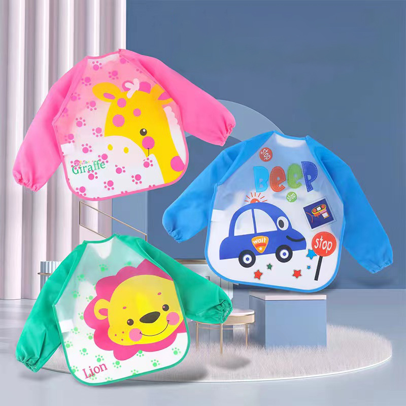 Waterproof Baby Feeding Bib - Anti-Dirt Protective Clothing for Complementary Foods