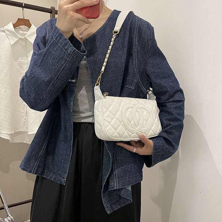 Designer Bag Single Shoulder Bag Luxury Bag Crossbody Bag Wallet Designer 2025 Underarm Lychee Pattern Handbag Single Shoulder Quilted Chain Women