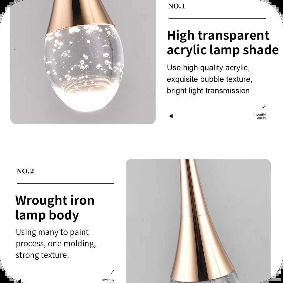 Chandelier Dining Table Light Home and Decoration Ceiling Chandelier Bedroom Bedside Pendant Lighting XJ250725