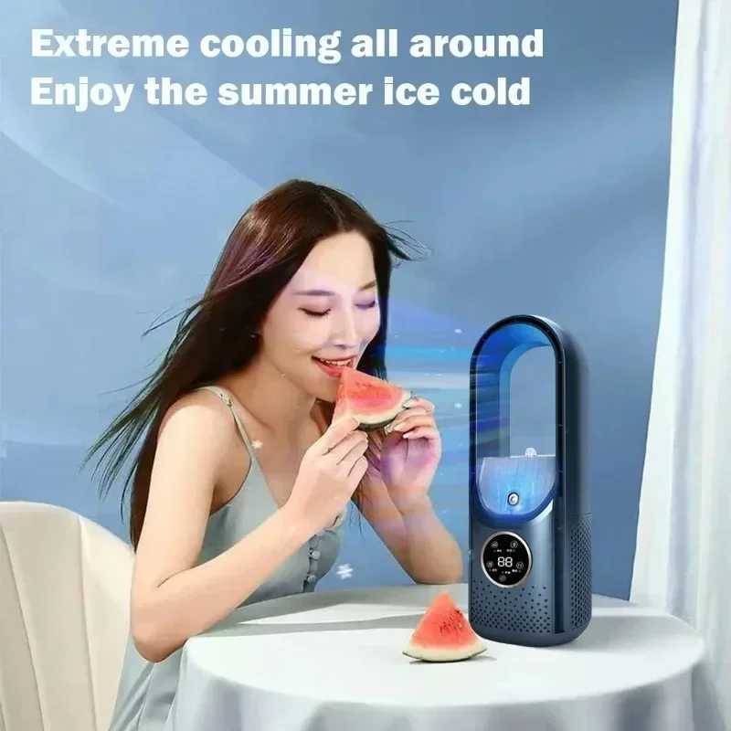 6-speed silent timed cooling new portable mini conditioner USB air cooler bladeless electric fan R250725