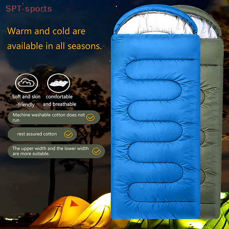 1PC Camping Sleeping Bag Ultralight Waterproof 4 Season Warm Envelope Backpacking Sleeping Bags for Outdoor Traveling Hiking M250726
