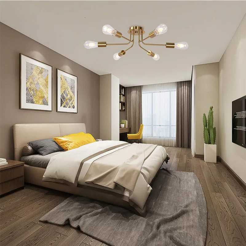 1 Modern Chandelier Sputnik Lamps Semi-Embedded Ceiling Lamp Nordic Home Decoration Lighting Fixtures for Living Room XJ250725