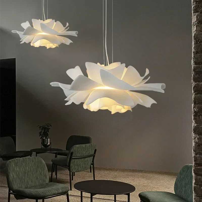 Nordic Lamps Modern Acrylic Flower Chandelier Multi-layer LED Pendant Lamp for Dining Room Bedroom Creative Indoor Lighting Fixture XJ250725