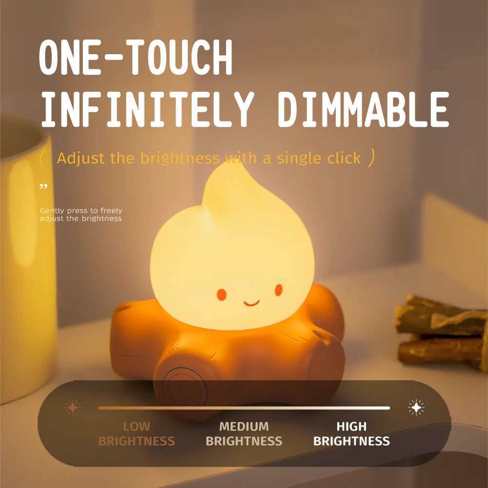 Rechargeable Cute Night Light Led Candles Table Lamp USB Minimalist Desk Bedroom Bar Room Decoration Atmosphere Mood Light XJ250725