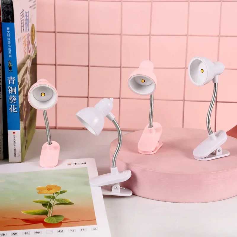 LED Mini Desk Lamp Foldable Magnetic Night Light for Bedroom Study Reading Book Lamps with Clip Eye Protection Bedside Lights XJ250725