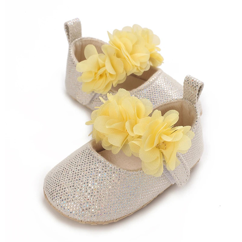 Baby Girl Flower Decoration First Soft Cotton Bottom AntiSlip Solid Color Princess Shoes Walking 018M 250725