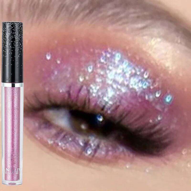HANDAIYAN Liquid Metallic Dia Shiny Shadow Pen Giltter Pink Eyeshadow Lasting Shimmer Pearlescent Eye Cosmetic X250726