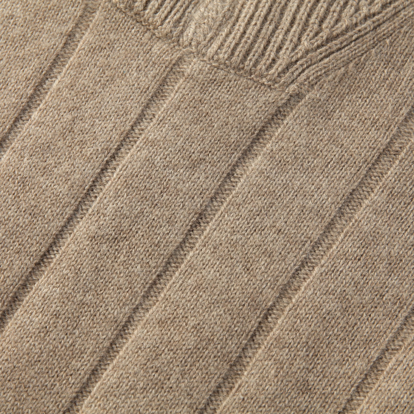 100% Cashmere Women's Lapel Half Zipper Sweater Pit Stripe Texture Autumn & Winter Knit Top