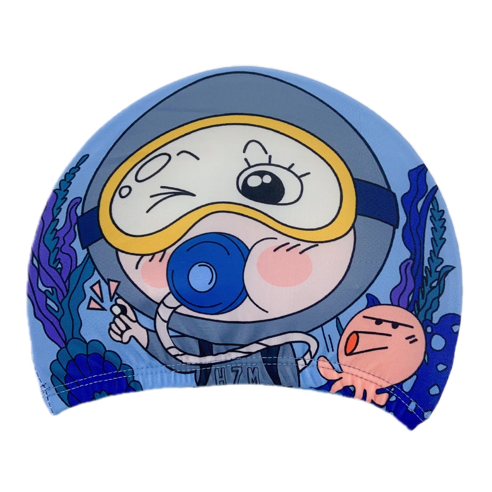 Childrens Swimming Cap Boys and Girls Small Medium Large Kids Cartoon Cute Comfortable Breathable NonTightening Ear Protection Swimming Pool Swimmin 2