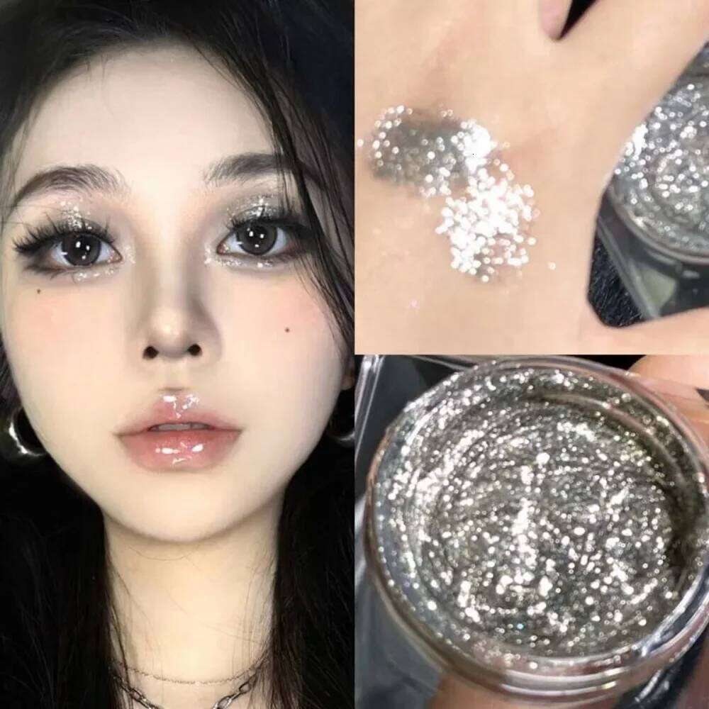 Violet ple Glitter Jelly Liquid Eyeshadow Gel Long Lasting Highlighter Silkworm Waterproof Shimmer Brighten Makeup X250726