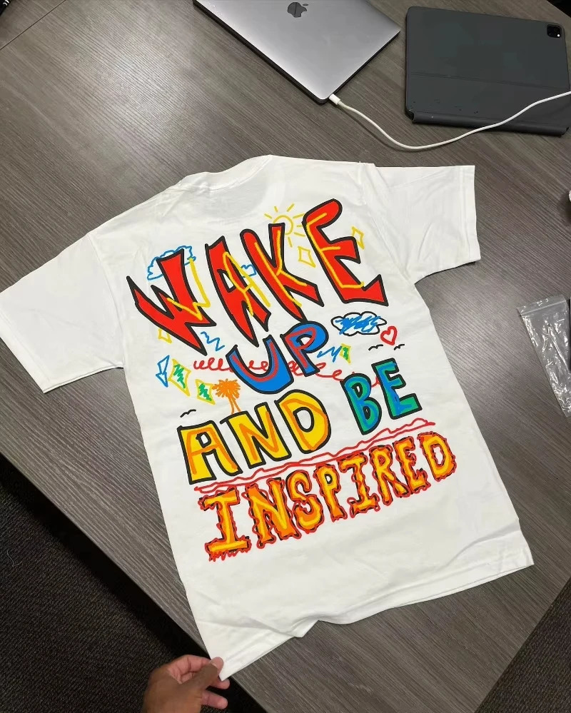 Summer Harajuku Couple Casual Loose Oversized T-shirt Y2K Top Vintage Street Alphabet Print Short Sleeve Men T-shirt 250723