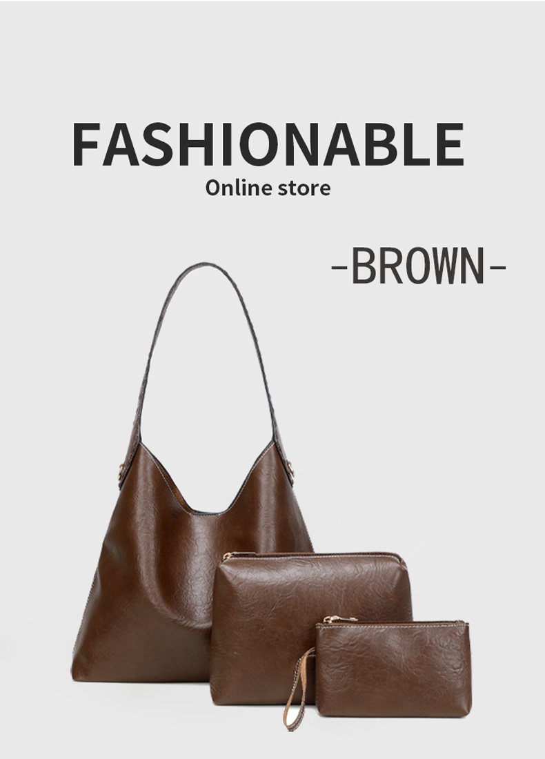 A new large-capacity soft leather single-shoulder crossbody underarm bag for women, featuring a minimalist and soft design