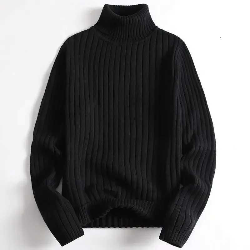 American Style Simple and Casual Warm Solid Color Turtleneck Knitted Pullover Sweater for Young Men in Autumn and Winter. Z250725